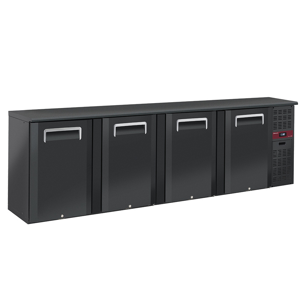 Flessenkoeler 4 deuren, 620 liter, verstelbare poten