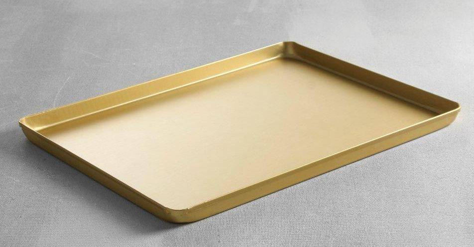 Auslageplatte Aluminium | Goldfarbig | 600x400x(h)20mm