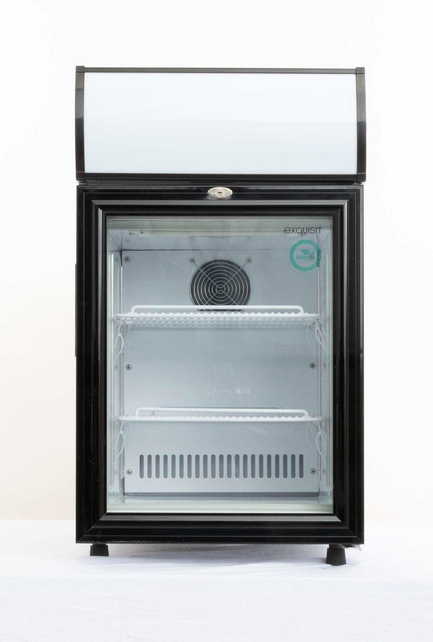 Display Koelkast - Zwart / wit - 50L - Exquisit