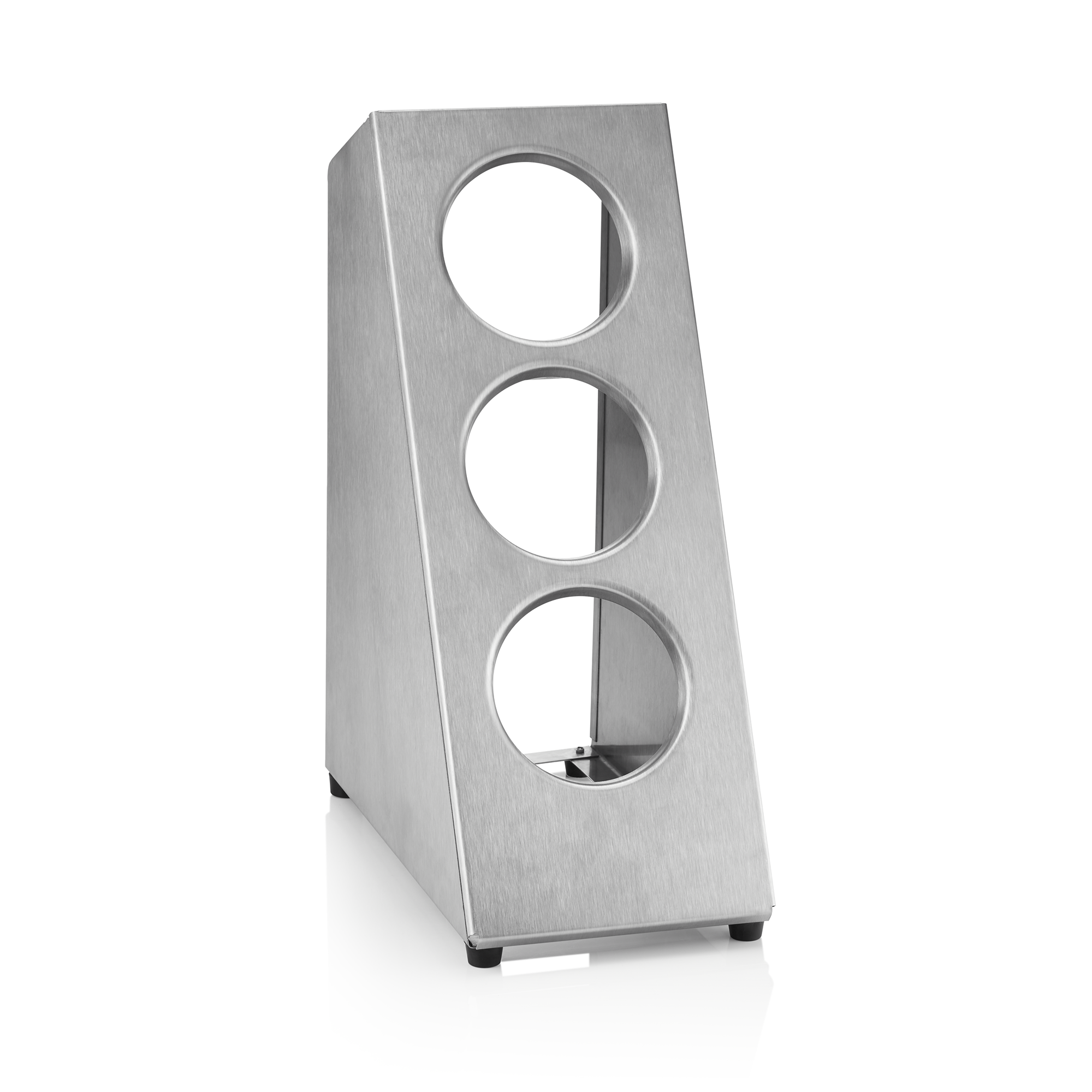 Bestekhouder Tower, 16,5 x 32 x 48 cm, voor 3 bestekhouders, roestvrij staal