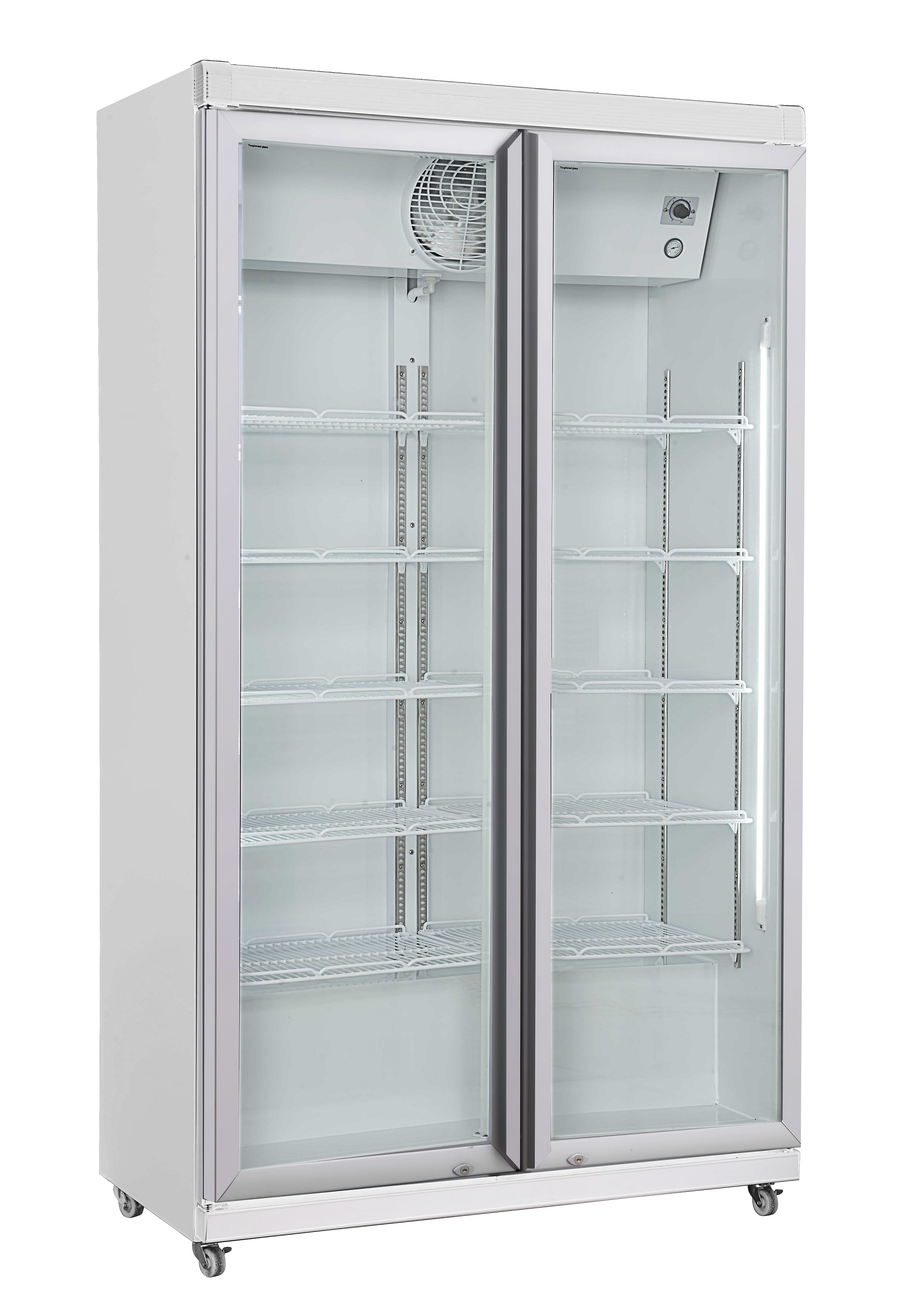 Kühlschrank mit 2 Glastüren - Weiß - 785 Liter