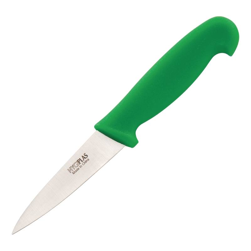 Couteau D'Office Vert - Hygiplas - 90mm