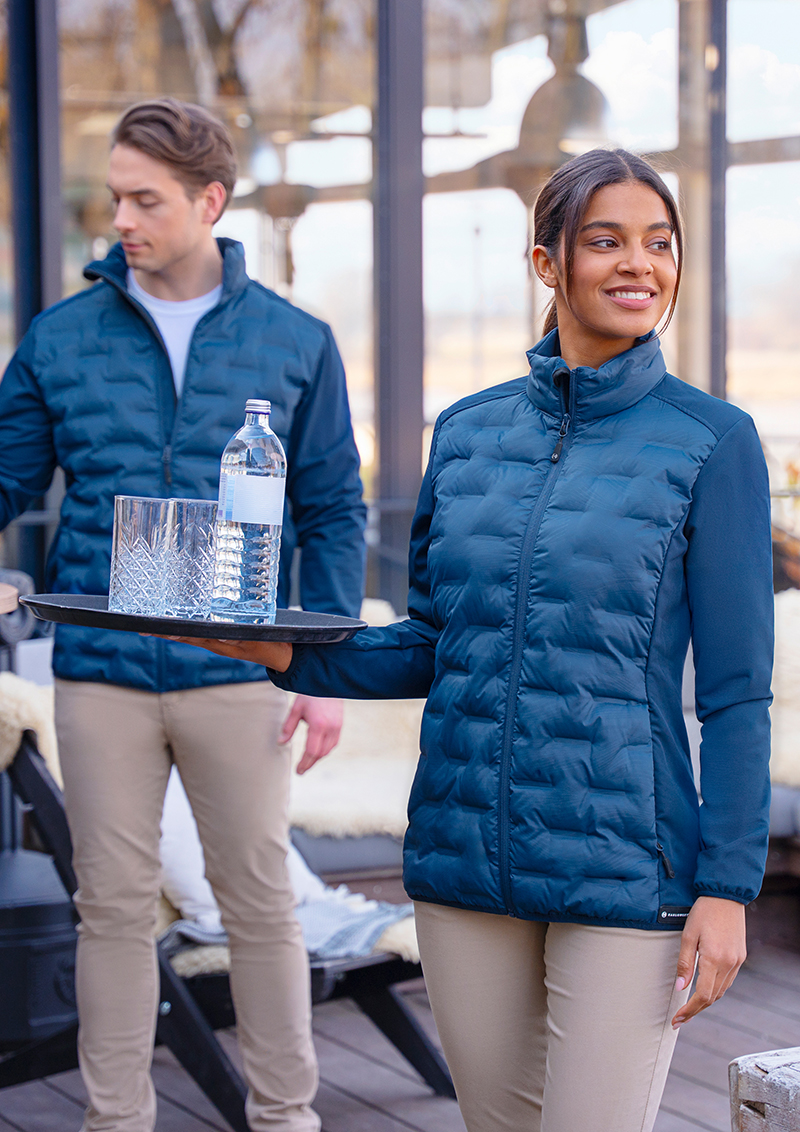 Damen Hybrid-Jacke  Outdoor-Pro, aus nachhaltigem Material - Marine - L