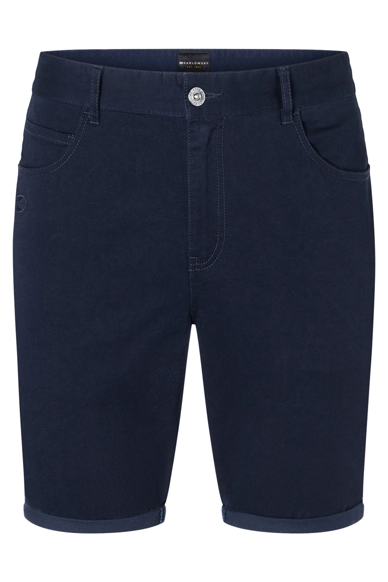 Herren 5-Pocket-Shorts Classic-Stretch - Nachtblau - 48