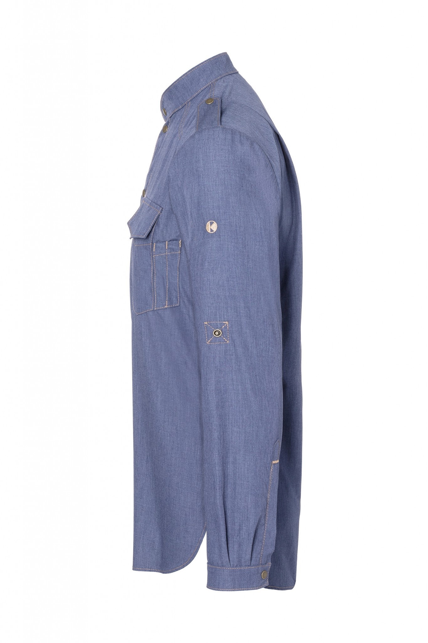Kochhemd Jeans 1892 California | Vintage Blue | 65% Polyester / 35% Baumwolle | Erhältlich in 10 Größen