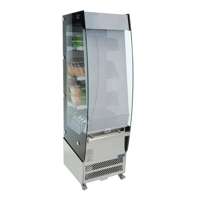 Display Kühlschrank mit Nachtrollo | 220 Liter | 500x600x(h)1890mm