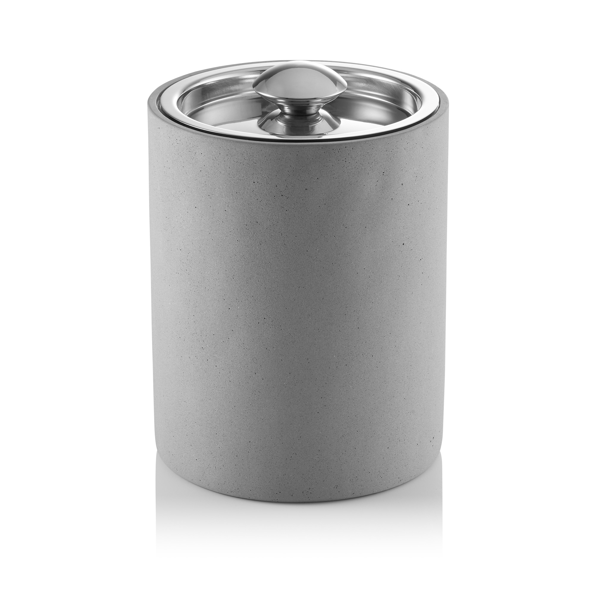 ijsemmer, Ø 15 cm, hoogte 20 cm, beton, dubbelwandig, roestvast staal 18/10