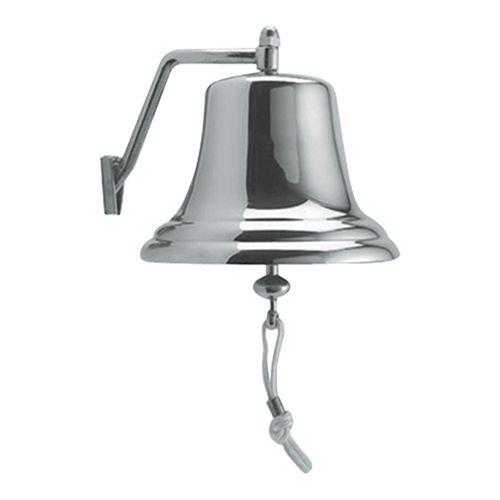 Schiffsglocke mit Wandhalterung | Verchromt | Ø17,5cm