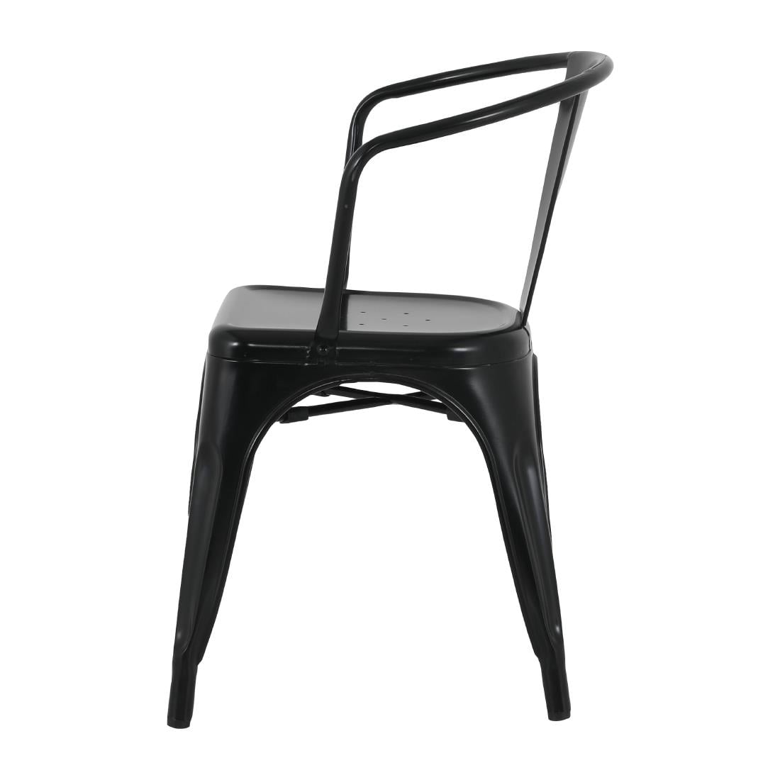 Bolero Bistro Curve Stühle Schwarz (4 Stück)