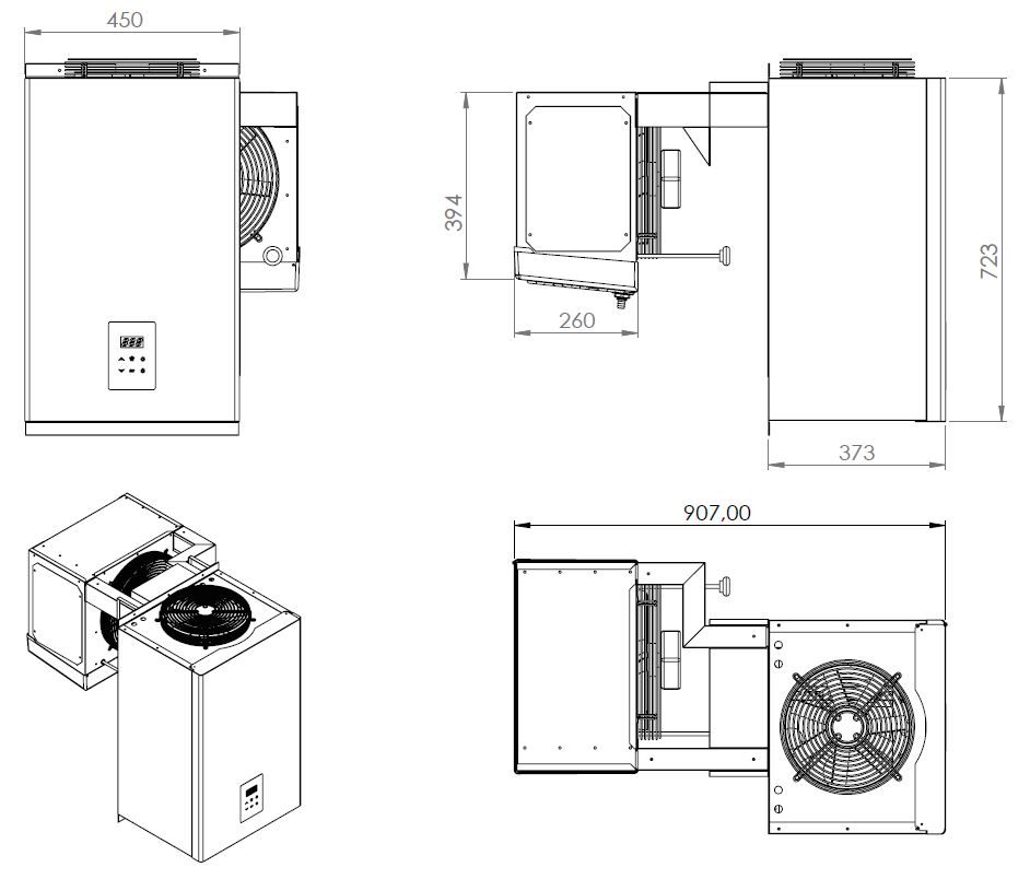 Tiefkühlaggregate Huckepack 2-4 M3