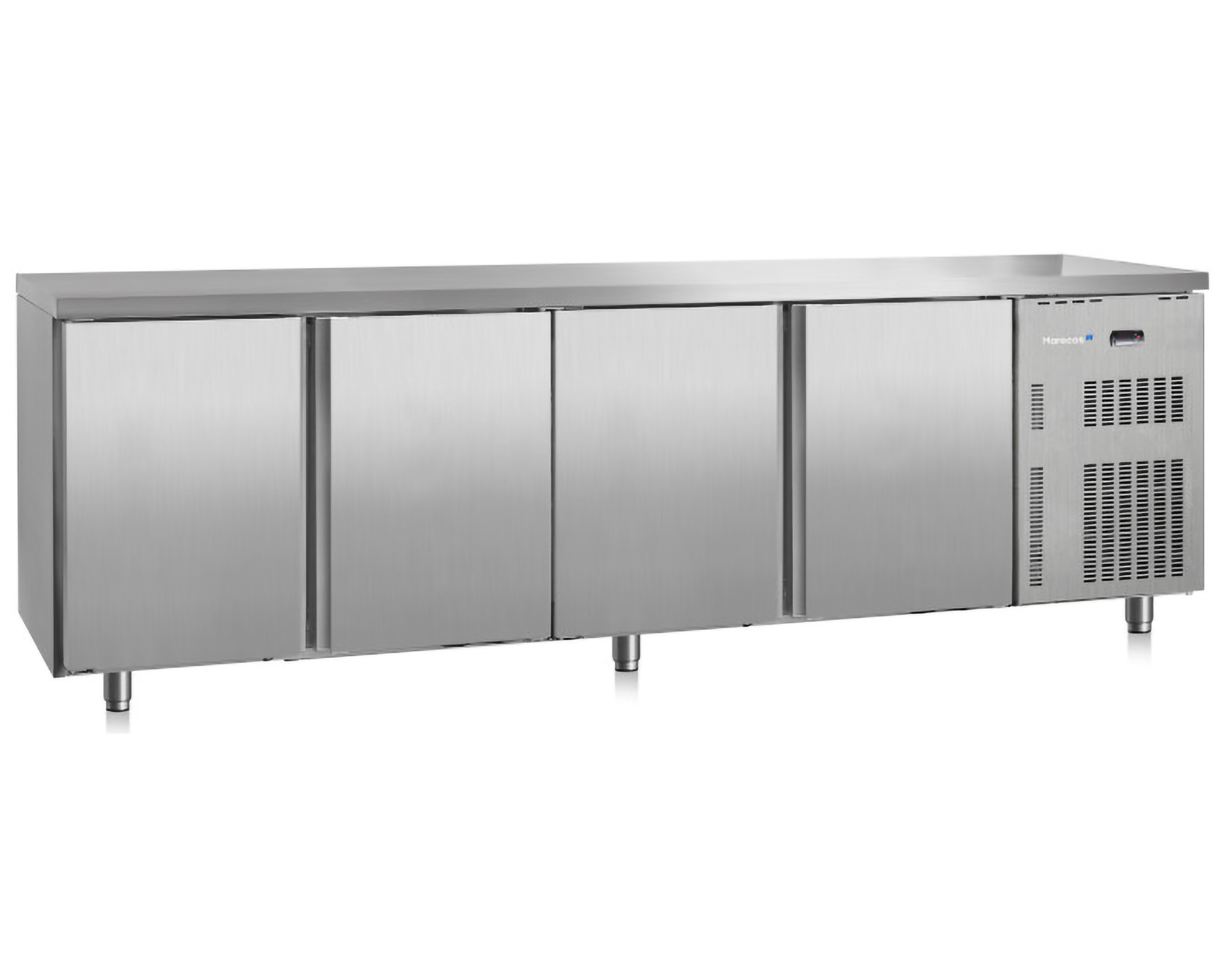 Marecos Softline Table réfrigérée - 4 portes - 2500x700x(H)850mm