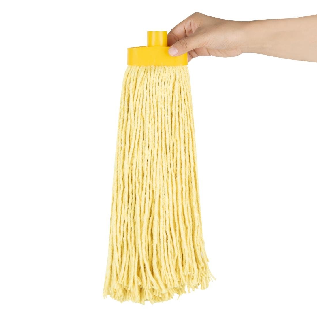 Tête serpillière à franges Kentucky Jantex jaune 450g