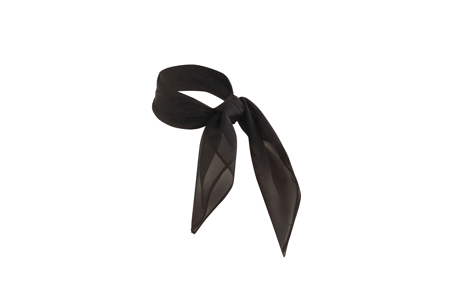 Foulard en mousseline Classic - Noir