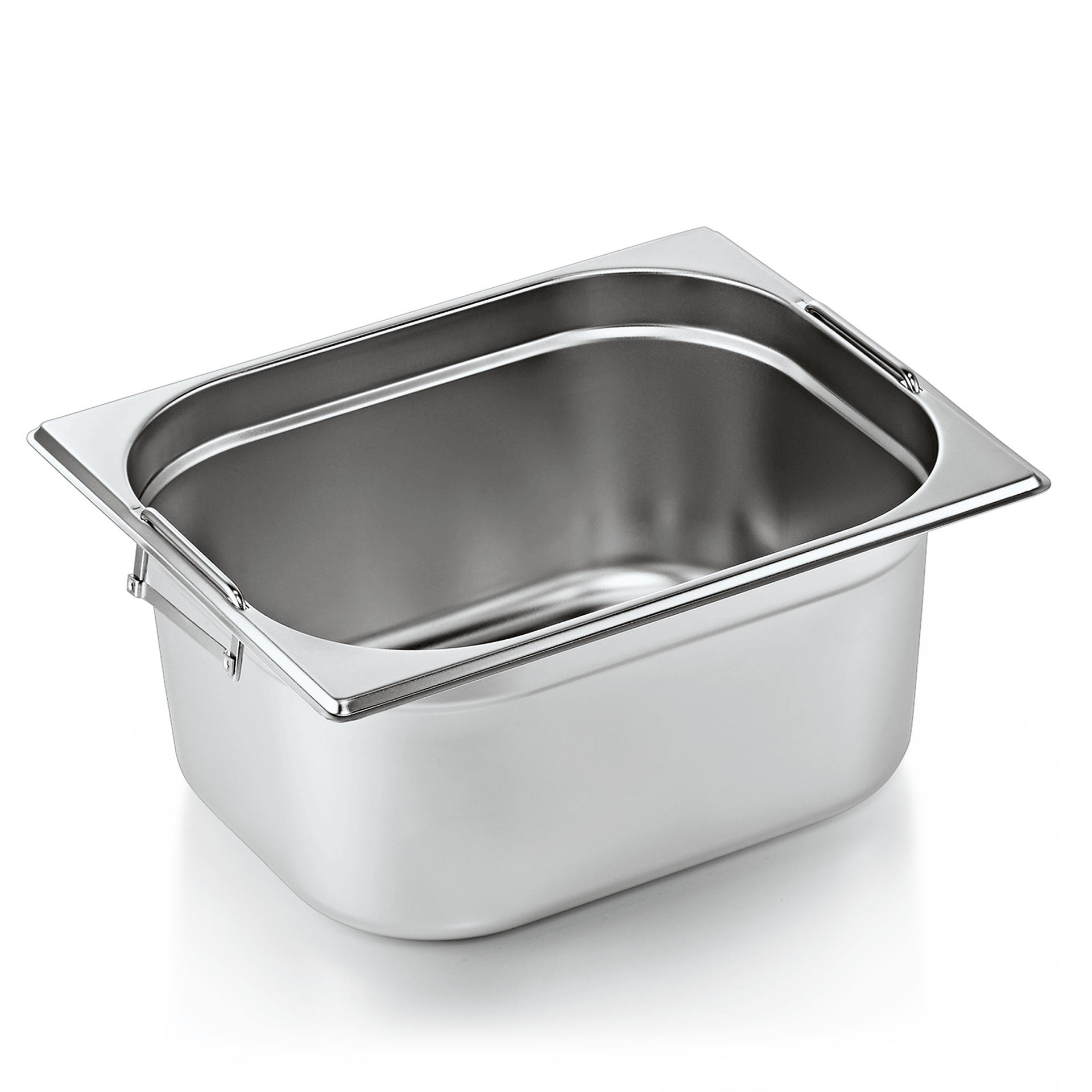 GN-container GN CORE 1/2-150 mm, met klapgrepen, chroom-nikkelstaal
