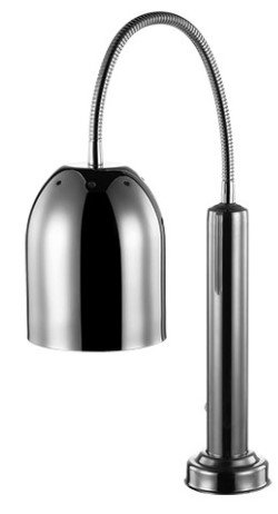 Warmhoudlamp INBOUW model | Chroom | met Schakelaar | Ø160x580(h)mm