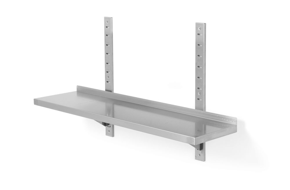Étagère murale réglable - simple - avec 2 supports - 800x300x(H)600mm