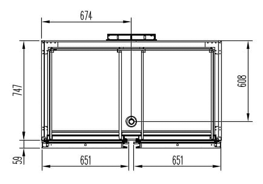 Armoire réfrigérée professionnelle PROFI 1400 GN 2/1 Supérieur