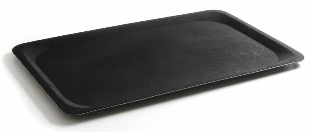 Dienblad zwart | Euronorm | Glasvezel versterkt Polyester | Breukbestendig | 370x530 mm