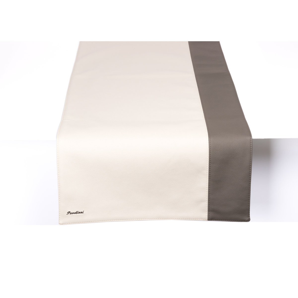 Chemin de Table Stripe - Cuir - Double Face - 450x1200mm - Disponible en 10 Couleurs