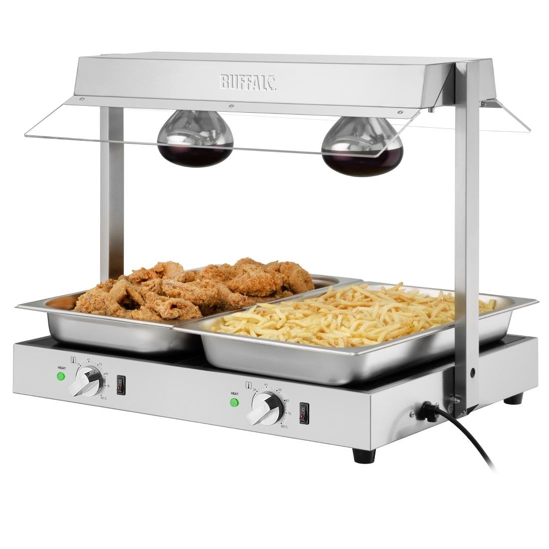 Buffalo Voedselverwarmer Met Portaal 2X GN 1/1