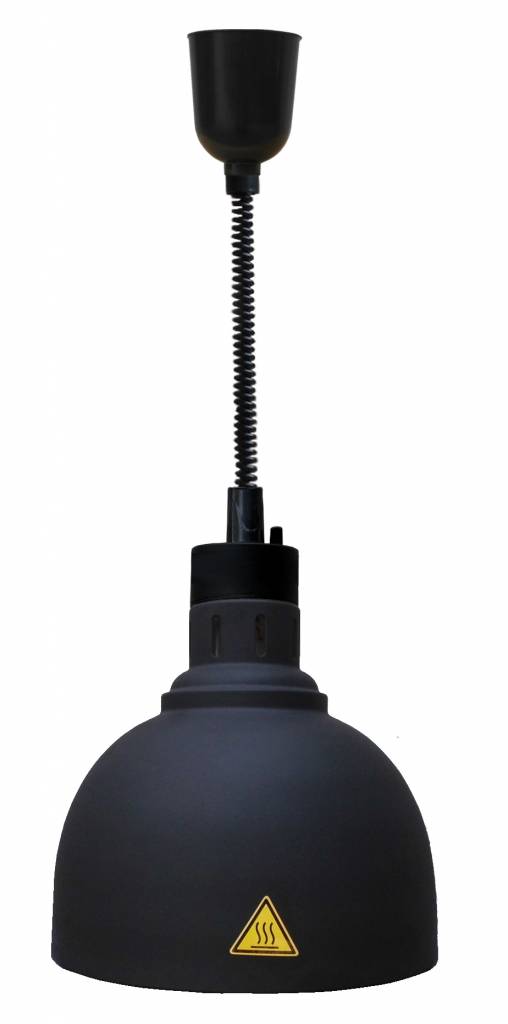 Wärmelampe Schwarz | Kabel Verstellbar | Ø240x(h)600/800mm