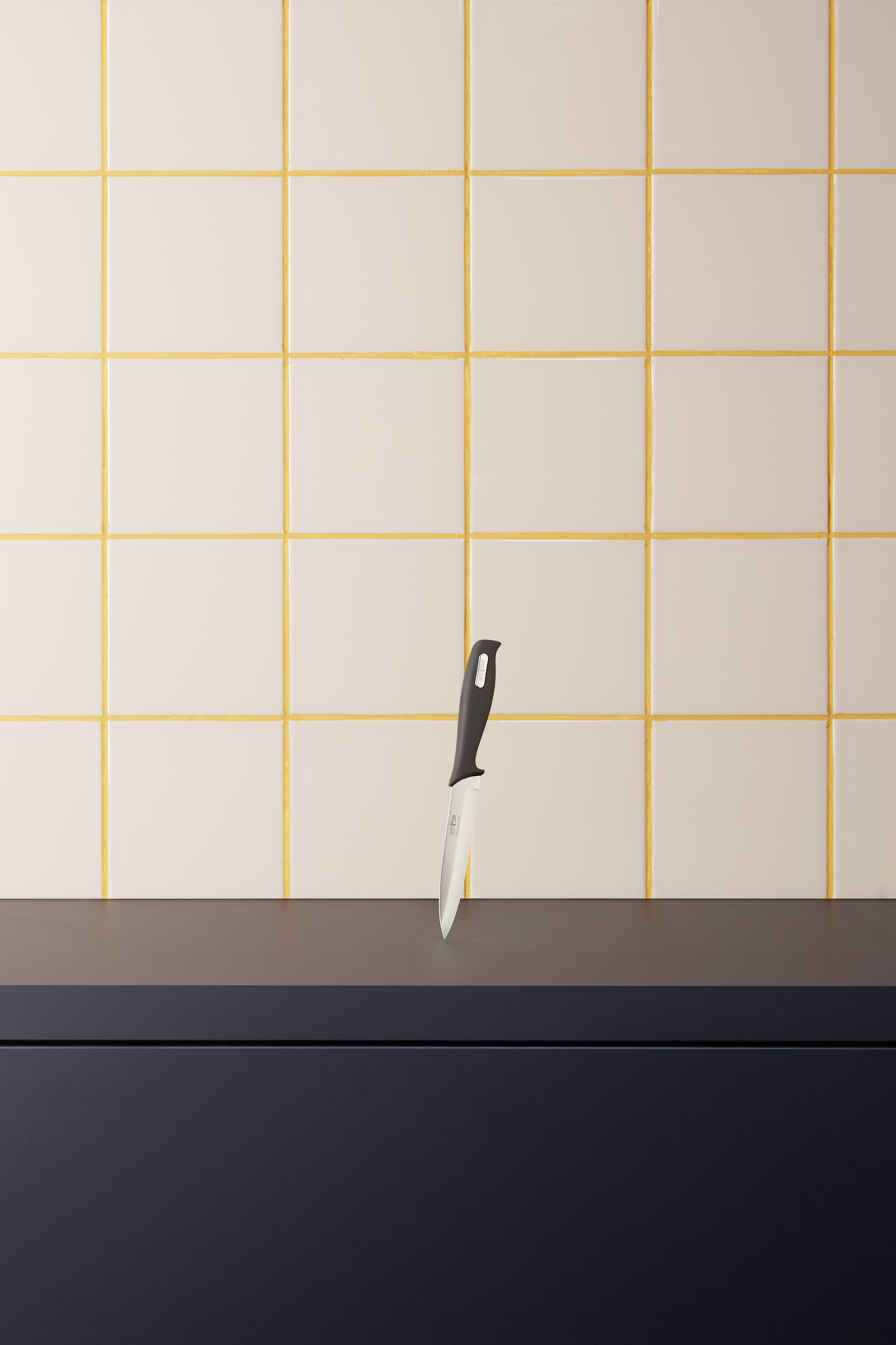 Couteau d’office LET´S COOK, 23,5 cm, acier inoxydable, poignée en caoutchouc.