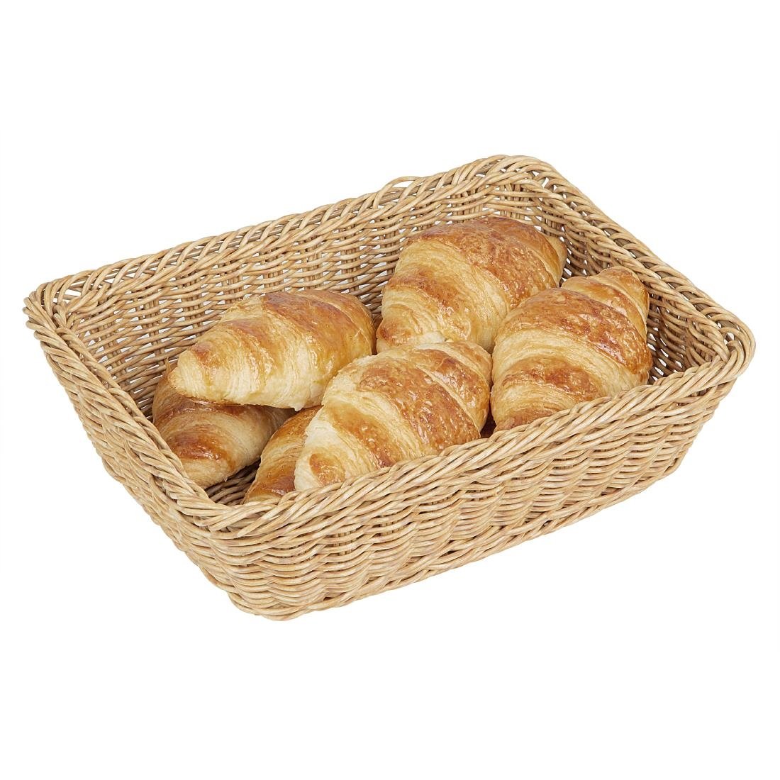 Olympia Polywicker Rechteckiger Korb Hellbraun 300x230mm