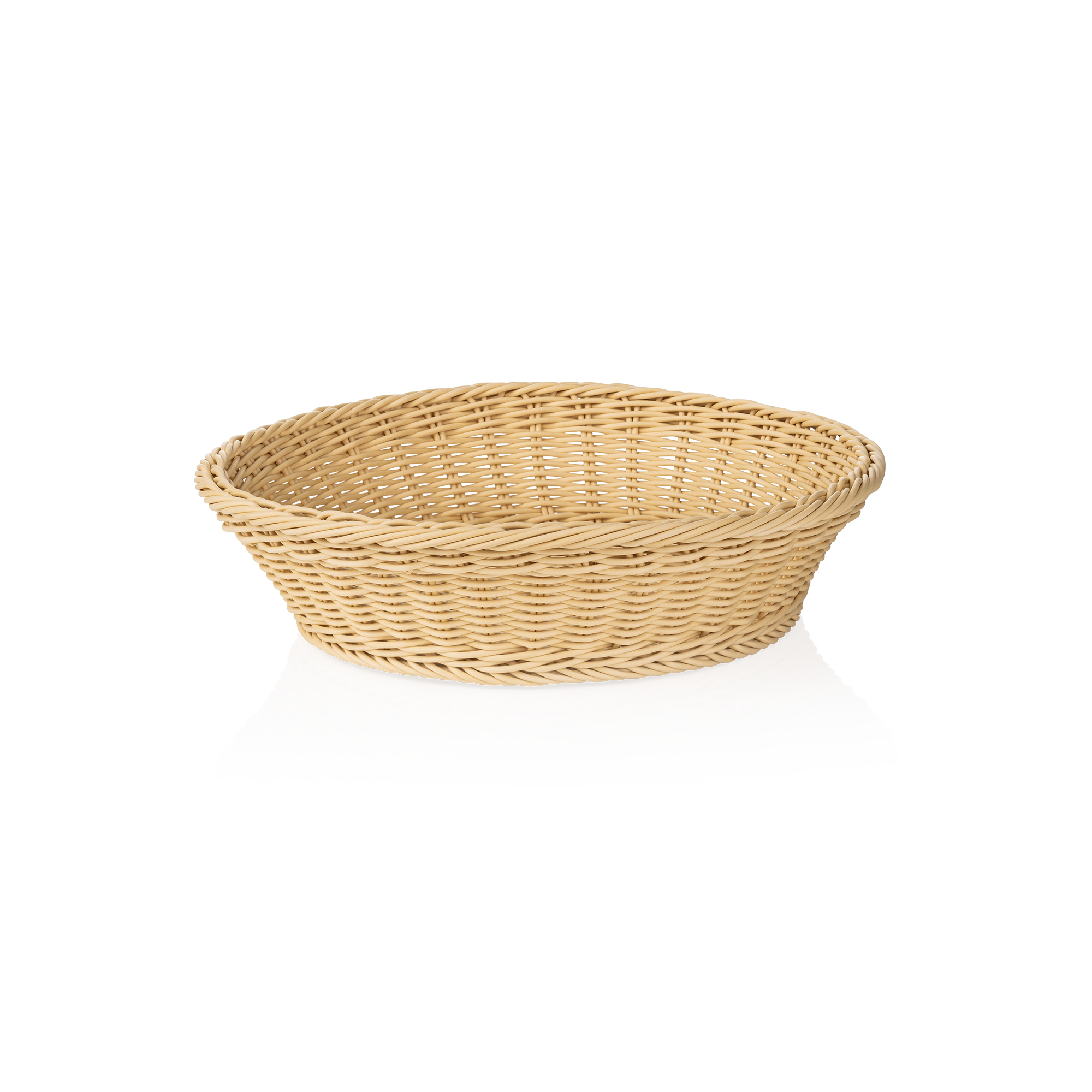 WEAVER PRO-systeemmanden, Ø 37 cm, hoogte 9 cm, licht beige, polypropyleen