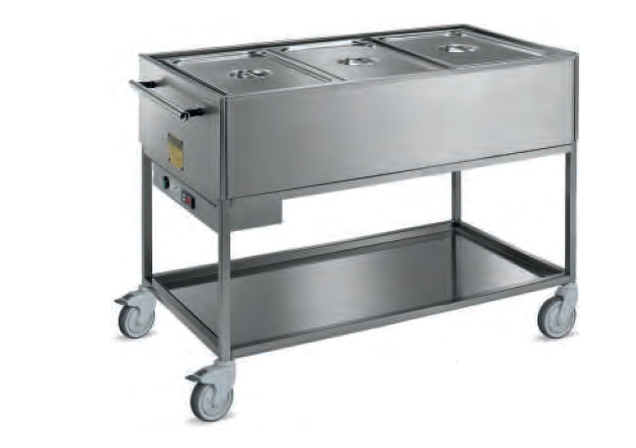 Chariot bain-marie PROFI 3x GN 1/1