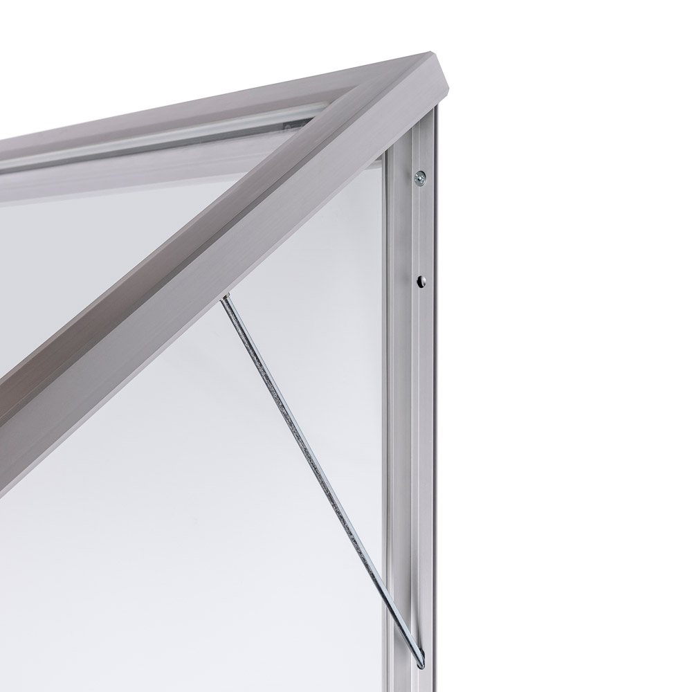 Outdoor notitiebord Slim 8x A4 - Zilver
