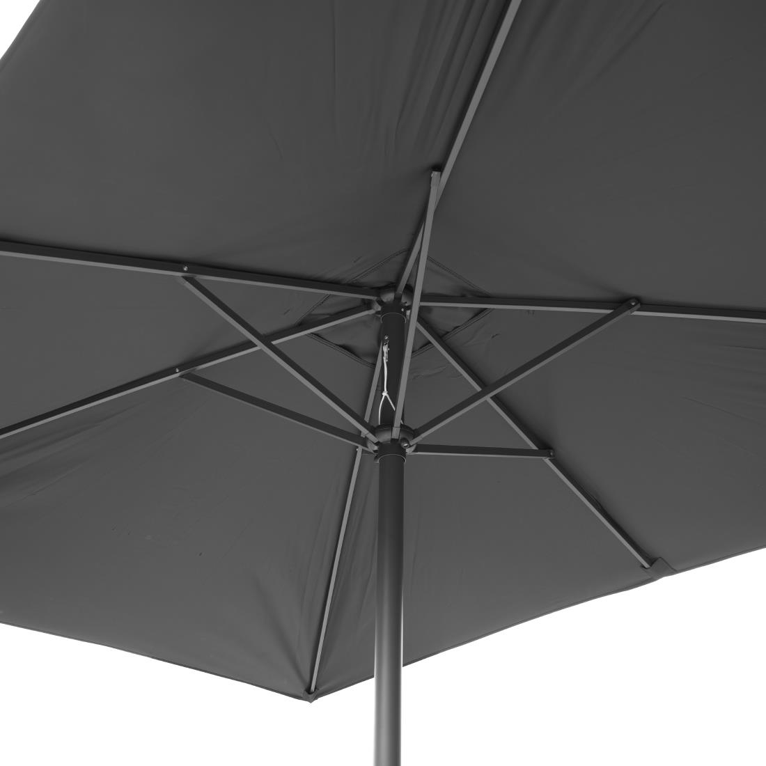 Parasol rectangulaire Bolero Seville 2x3m noir