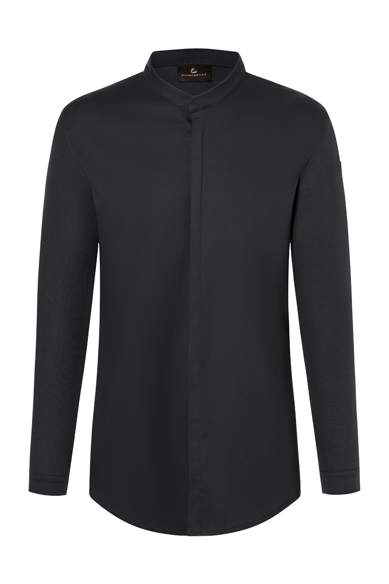 Veste de cuisine à manches longues pour hommes DIAMOND CUT Avantgarde - Noir - 44