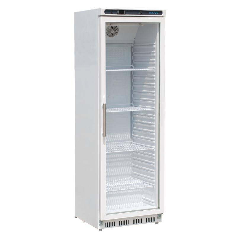 Kühlschrank mit Glastür | 400 Liter | 600x600x(h)1850mm | Beleuchtung