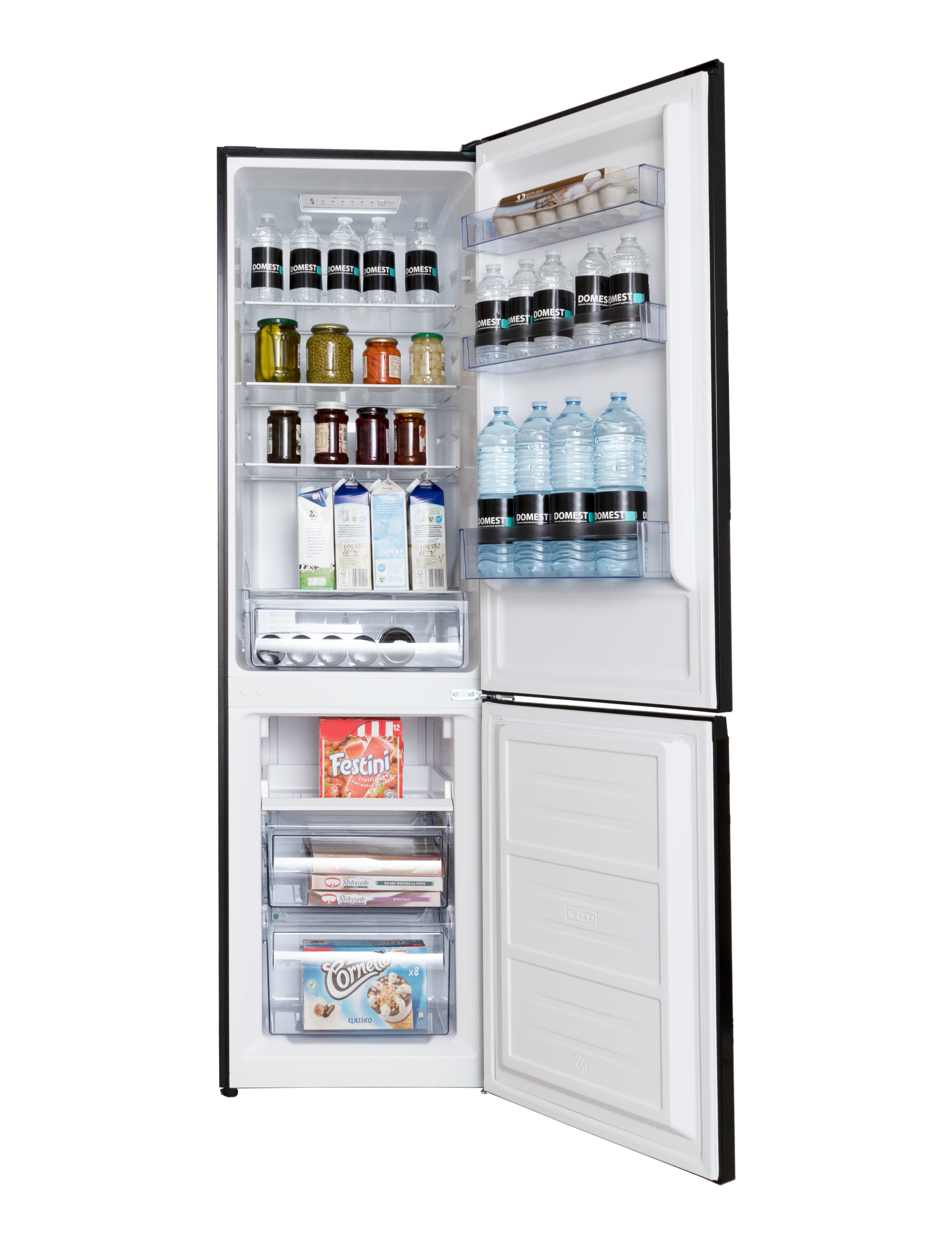 Kühl-/Gefrierkombination - Schwarz - 182 + 71L - Frilec