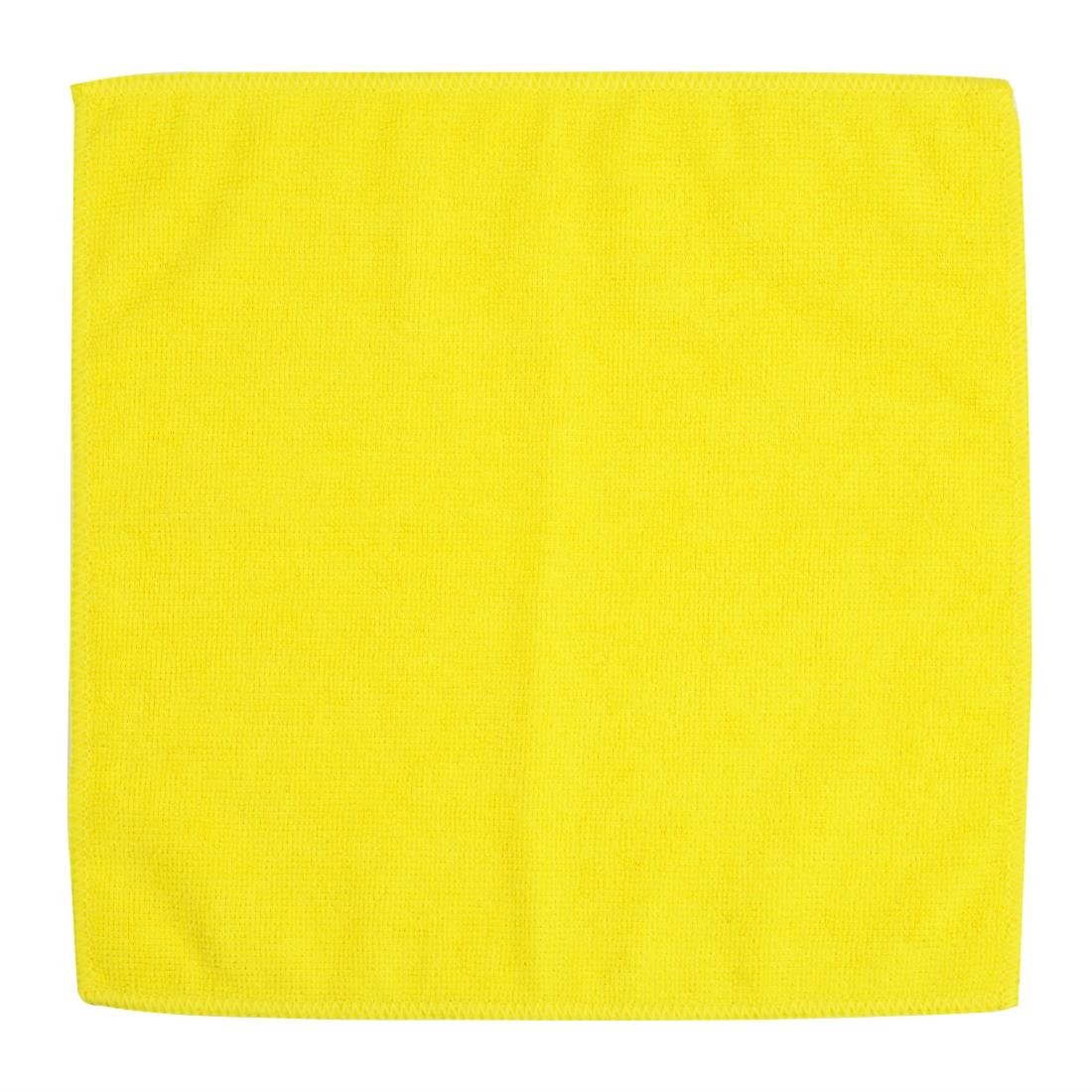 Chiffons en microfibre Jantex jaunes (lot de 5)
