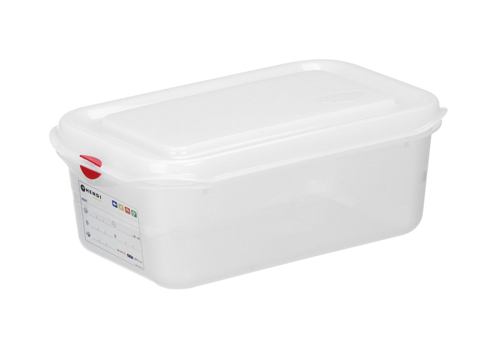 Behälter GN 1/4 Polypropylen - GN 1/4 - 2,8L - Transparent - 265x162x(H)100mm