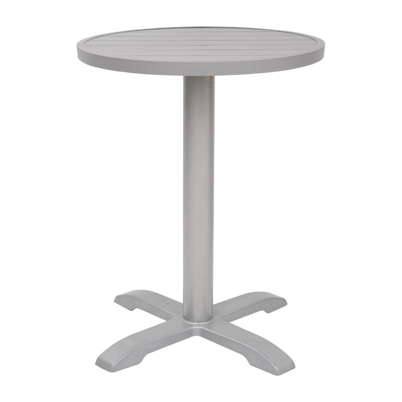 Bolero Rond Aluminium Tafelblad Lichtgrijs - 580mm