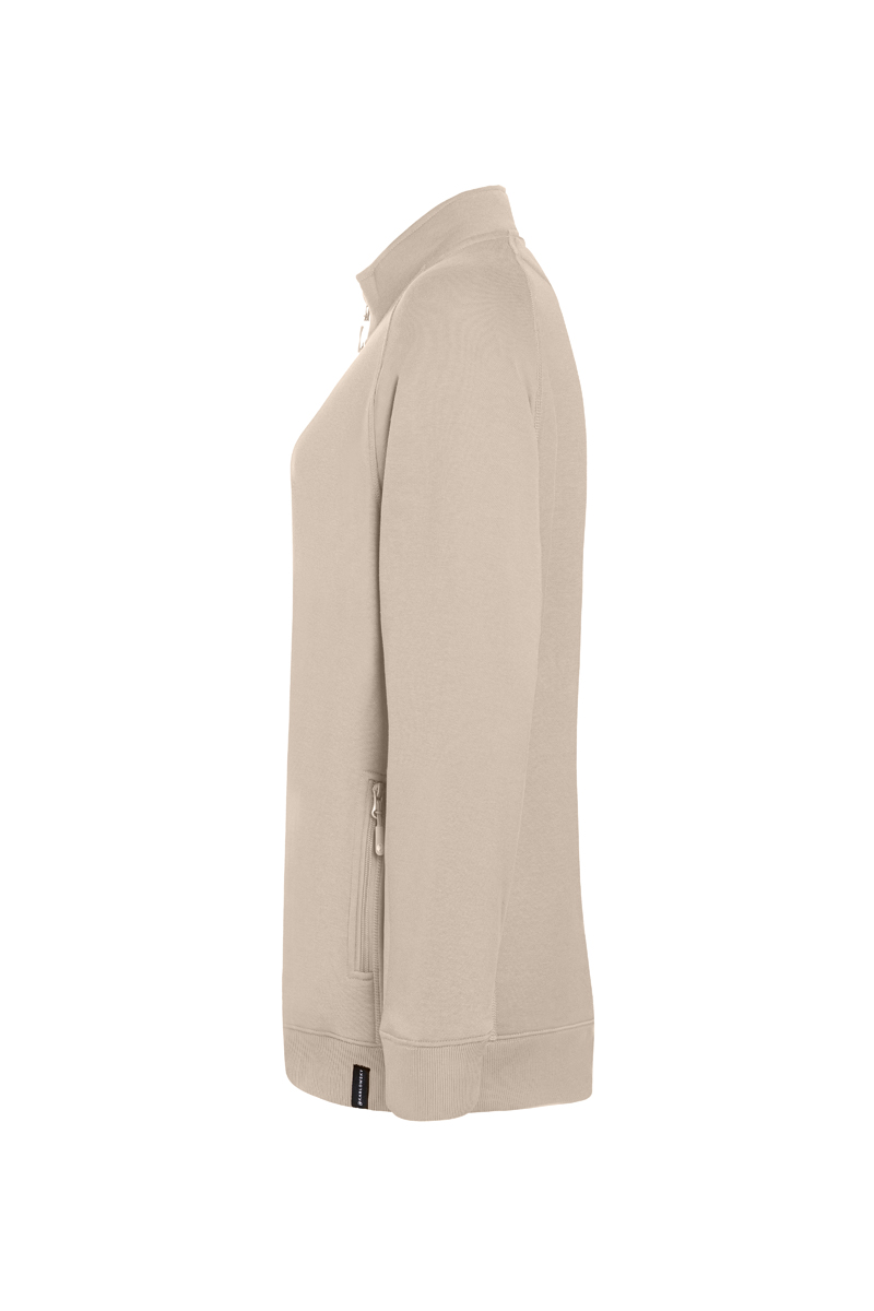 Dames Werkjas/Sweatjack Van Zacht Materiaal, Gemaakt Van Duurzaam Materiaal - Zandkleur - 2XL