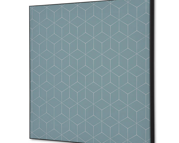 Décoration murale hexagone gris - 400x400mm