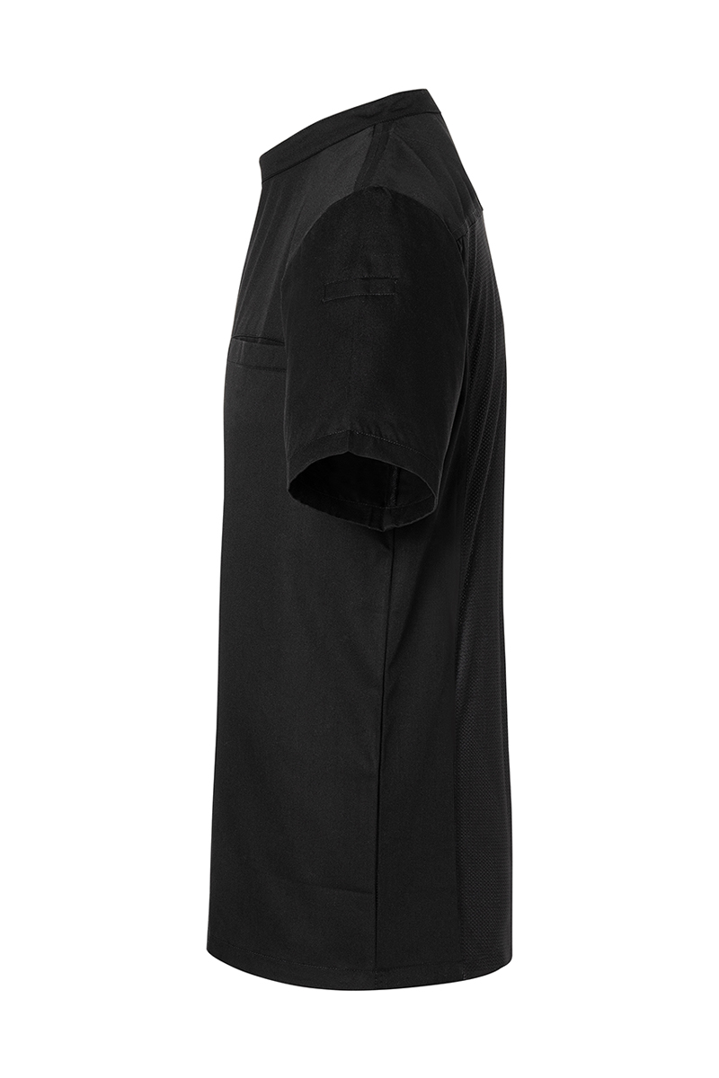Chemise de cuisine manches courtes à enfiler Basic - Noir - L