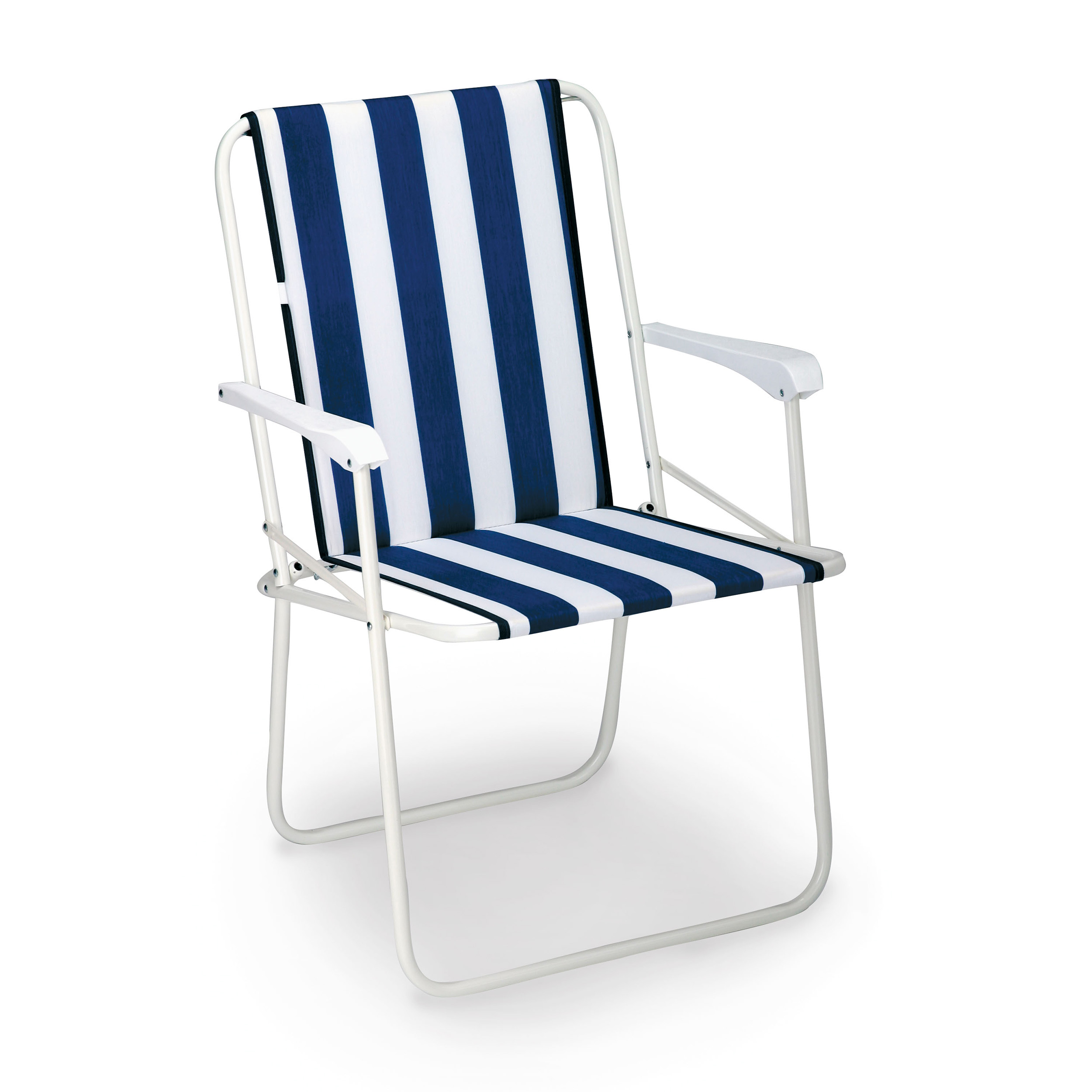 Chiemsee  Klapstoel camping Wit - Blauw