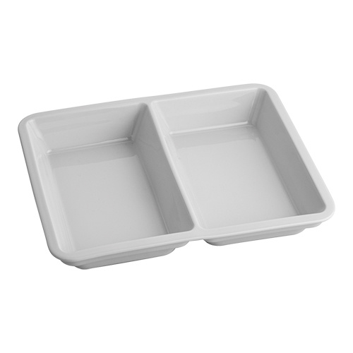 Porselein Dinner Bord 2 Vaks | Geschikt voor de Dinnerbox | 175x230x(H)350mm