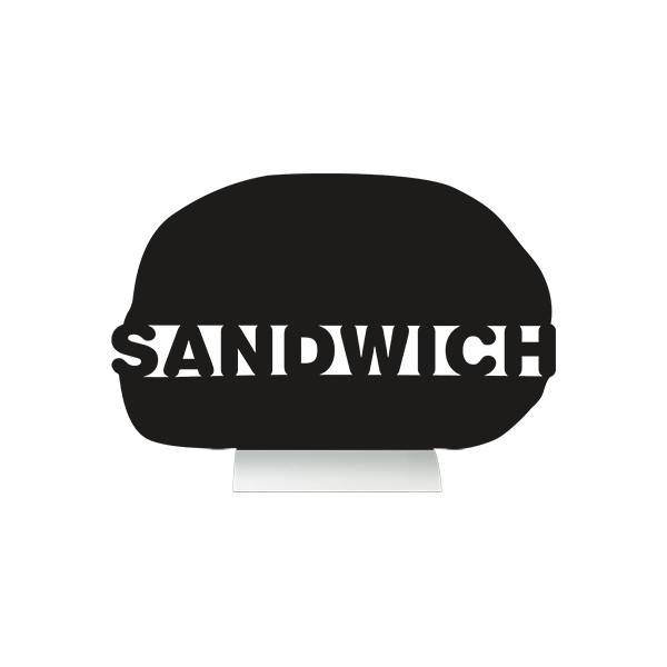 Tisch Kreidetafel Aluminium Silhouette Sandwich | Inkl. Kreidestift