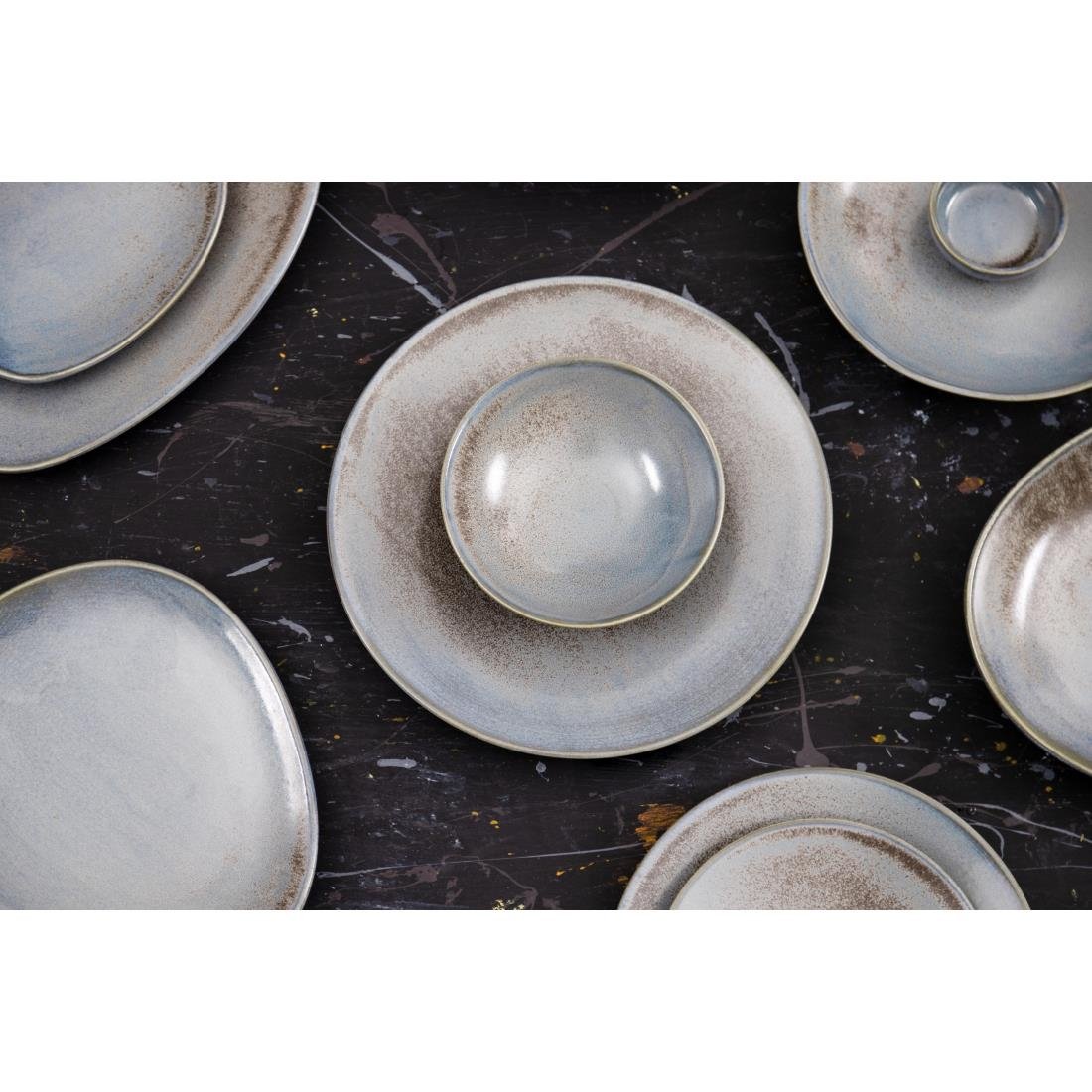 Assiettes creuses Olympia Ember Blue 230mm (lot de 4) Assiettes creuses Olympia Ember Blue 230mm (lot de 4)