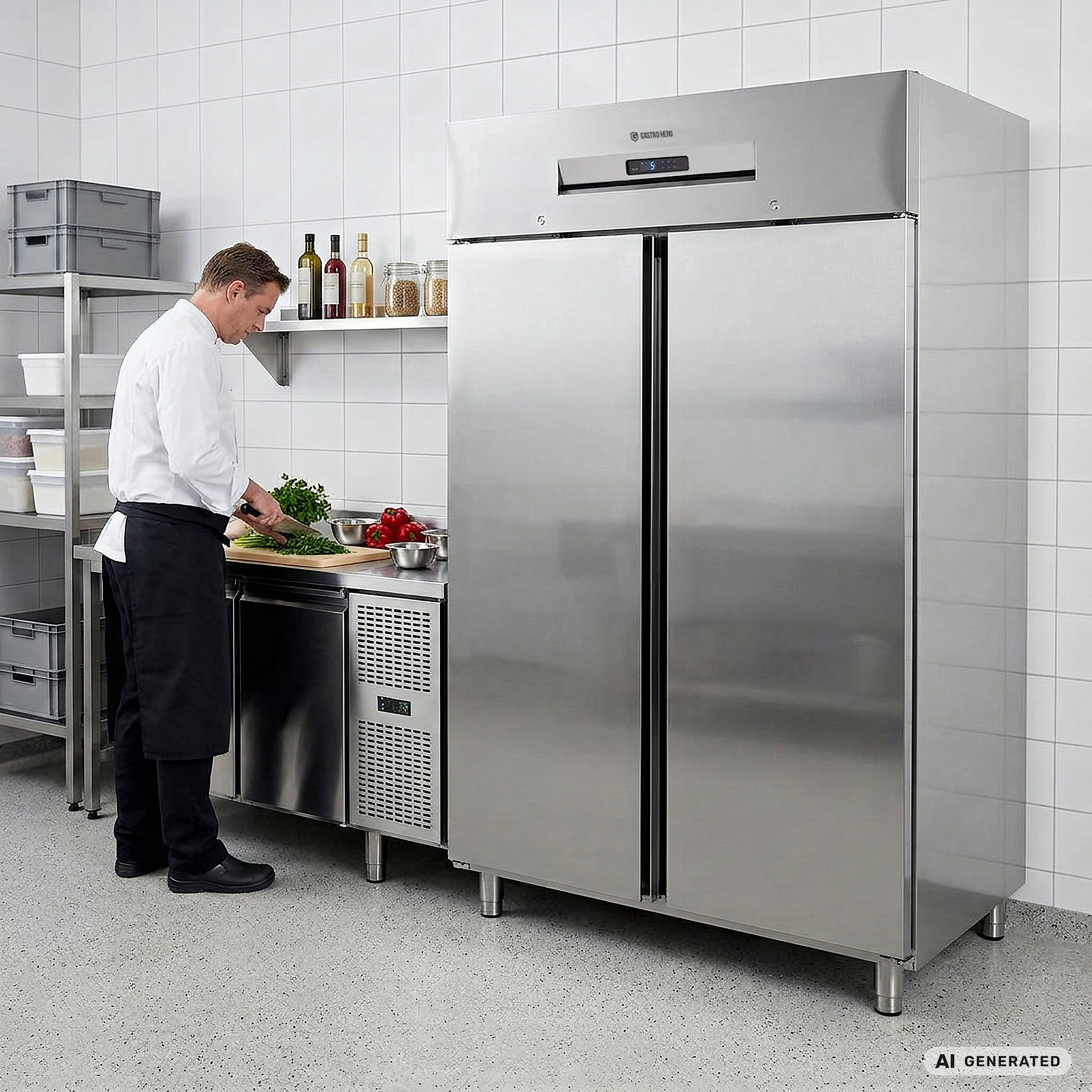 Tiefkühlschrank Profi 1400 GN 2/1 Superior - mit 2 Türen 