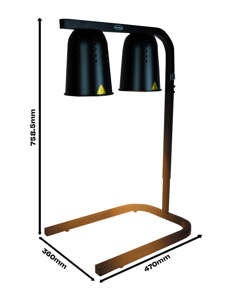 Warmhoudlamp Zwart