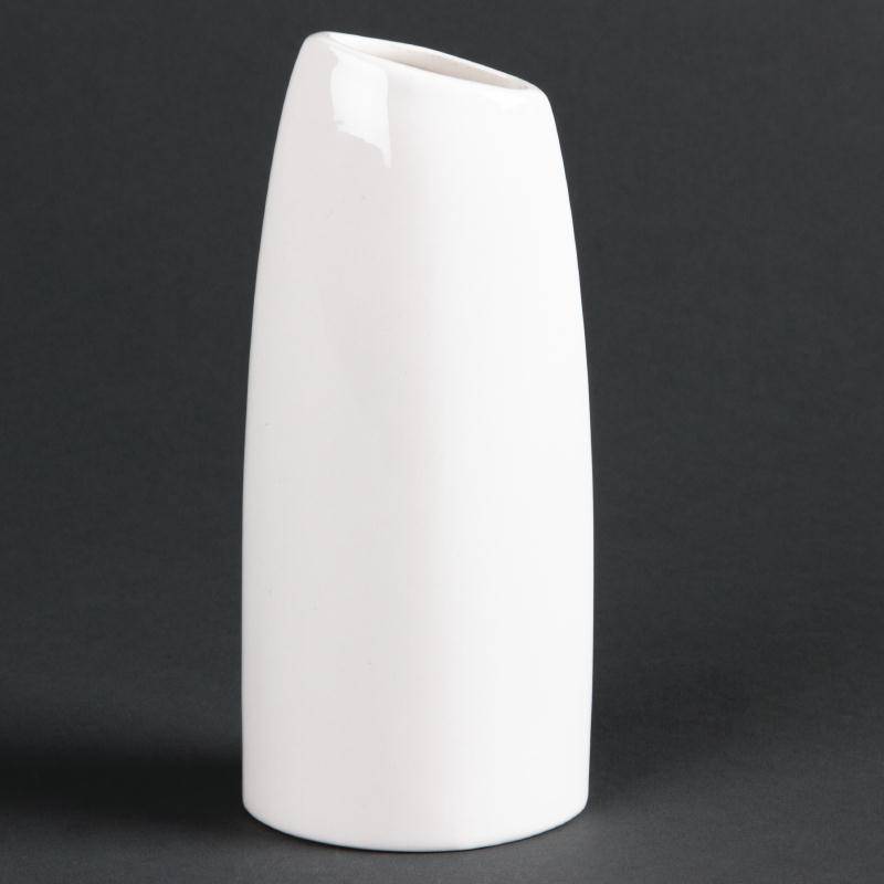 Vase Bouteille Ovale Lumina - Porcelaine Fine - 150(h)mm - 6 Pièces