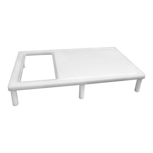 Scheideplatte/Tisch | Weiß | 11(h)x65x40cm | Saftrille