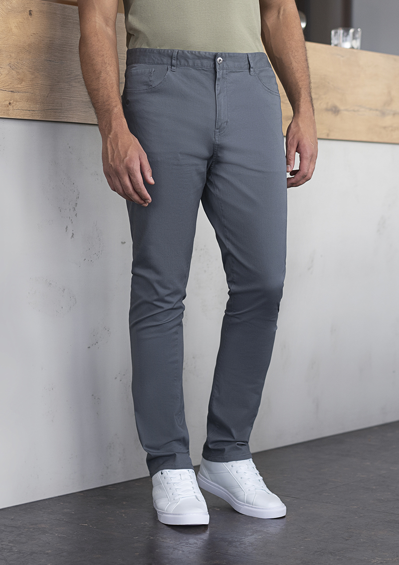Herren 5-Pocket-Hose Classic-Stretch - Anthrazit - 48