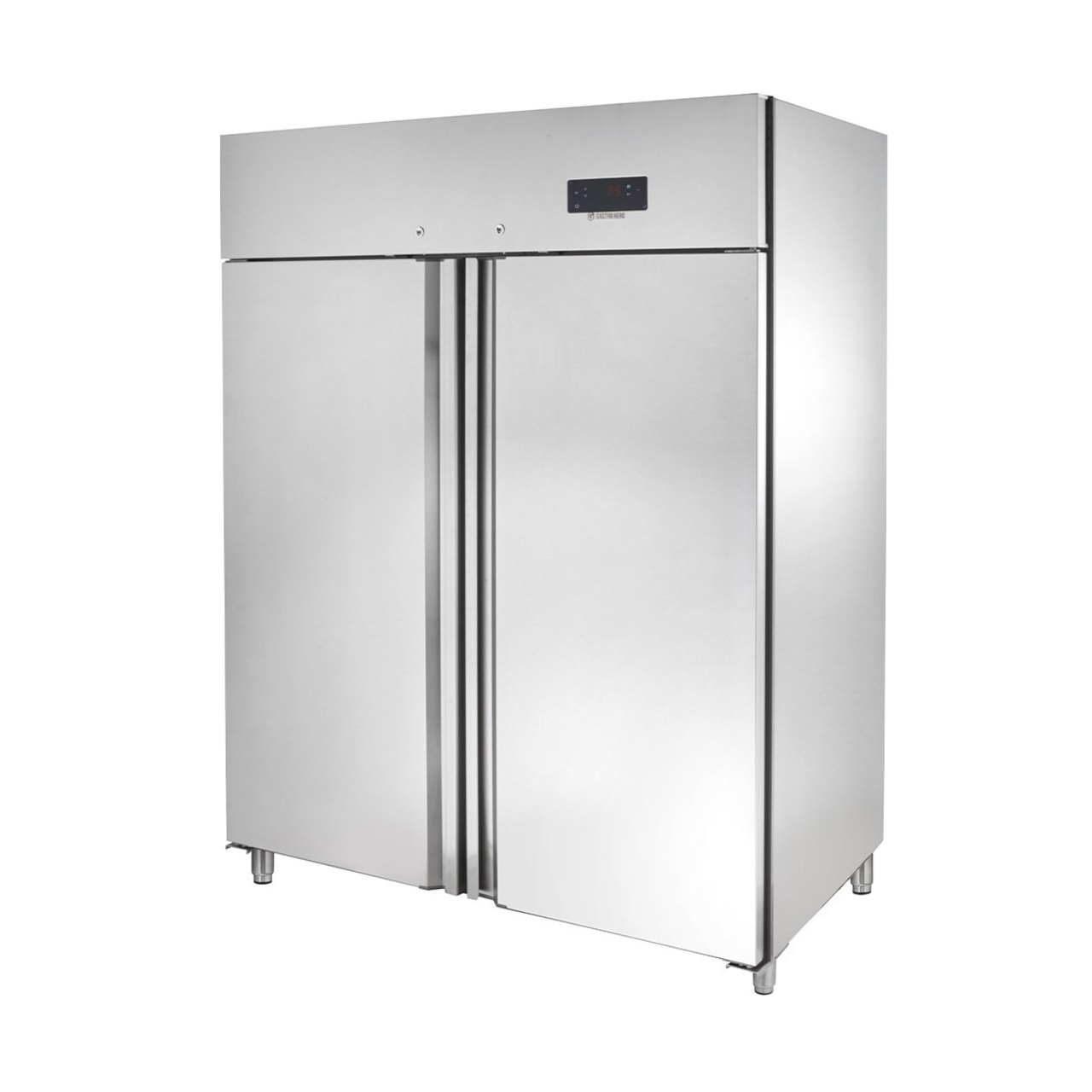 Armoire réfrigérée professionnelle ECO 1400 GN 2/1 monobloc, volume de réfrigération 1350 litres, 6 clayettes réglables, construction robuste, inox